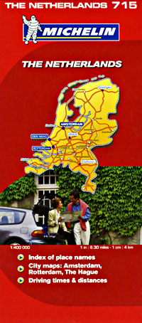 Netherlands Road and Tourist Map.
