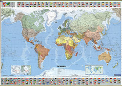 World Political WALL Map.