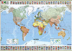 World Political WALL Map.