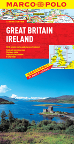 Great Britain and Ireland Road and Tourist Map. Marco Polo edition.