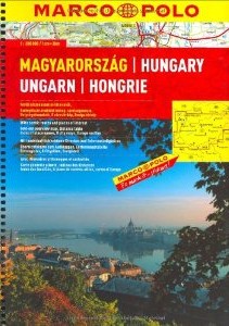 Hungary Road and Shaded Relief Tourist ATLAS.