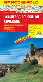 Languedoc-Roussillon, Auvergne Region. Marco Polo edition.