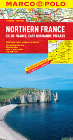 France Northern Road and Tourist Map. Marco Polo edition.