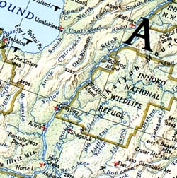 Alaska WALL Map.