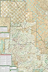 Apache Creek & Juniper Mesa, Prescott National Forest Map.