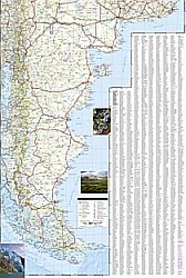 Argentina Adventure Road and Tourist Map.
