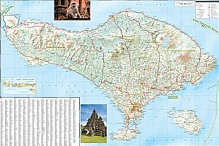 Bali, Lombok, and Komodo Adventure Road Map, Indonesia.