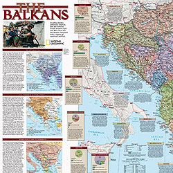 The Balkans Peninsula WALL Map.