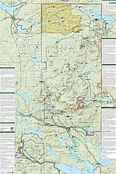 Baxter State Park Trail Road and Recreation Map.