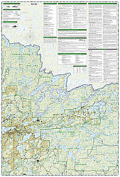 Boundary Waters Canoe Area West, Superior National Forest, Outdoor Recreation Road and Tourist Map.
