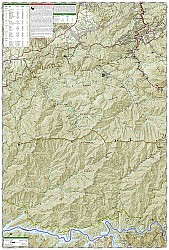 Cades Cove, Elkmont and Great Smoky Mountains National Park Road and Recreation Map