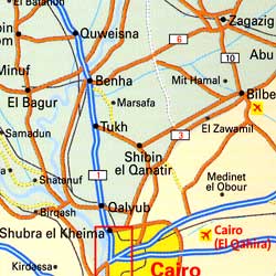 CAIRO "Destination" map Egypt.