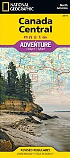 Canada Central Adventure Road and Tourist Map.