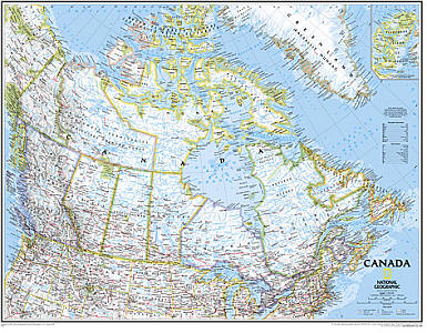 Canada "Classic" WALL Map.