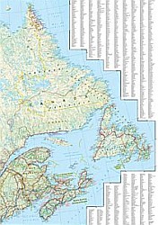 Canada, East, Adventure Road and Tourist Map,Canada.