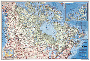 Canada Political WALL Map.