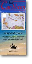 Caribbean, the Bahamas, and Central America, Road and Shaded Relief Tourist Map.