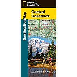 Central Cascades Destination Road and Tourist Map.
