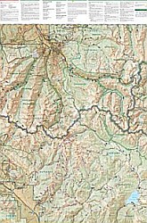 Collegiate Peaks Wilderness Trail Road Map.