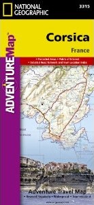 Corsica Adventure, Road and Tourist Map.