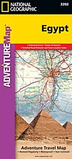 Egypt Adventure Road and Tourist Map.
