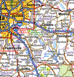 Georgia Road Maps | Detailed Travel Tourist Driving