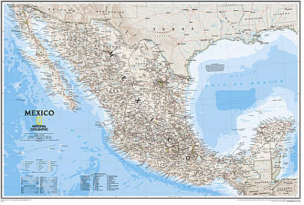 Mexico "Classic" WALL Map.