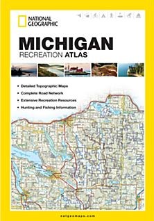 Michigan Recreation Road and Tourist ATLAS, America.