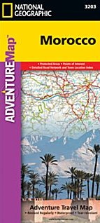 Morocco Adventure Road and Tourist Map.