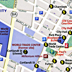 NEW YORK CITY "Destination" map New York, America.