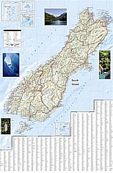 New Zealand Adventure Road and Tourist Map.