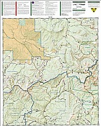 Rand and Stillwater Pass, Road and Recreation Map, Colorado, America.