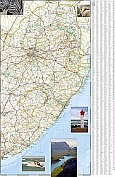 South Africa Adventure Road and Tourist Map.