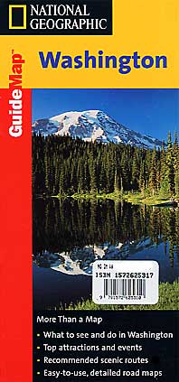 Washington Road and Physical Tourist Guide map.