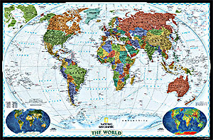 World Political Decorator WALL Map.