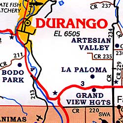 Durango and Farmington, Colorado, America.