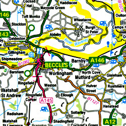 East Midlands & East Anglia #5 Regional Road Map.