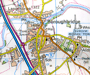 Northallerton & Ripon, Pateley Bridge & Leyburn Sectional Map #99.