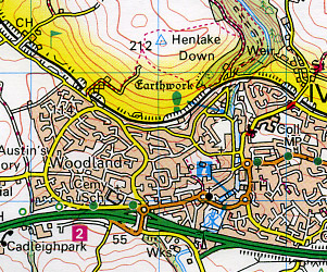 Torbay & South Dartmoor, Totnes & Salcombe Sectional Map #202.