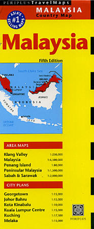 Malaysia Road and Tourist Map.
