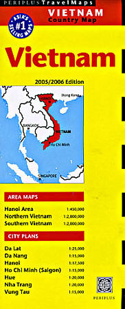 Vietnam Road and Tourist Map.