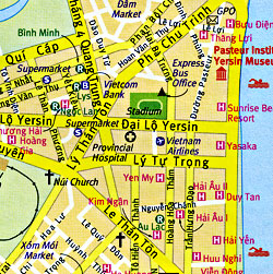 Vietnam Road and Tourist Map.