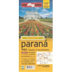 Paran? State Road and Tourist Map, Brazil Scale 1:950,000.