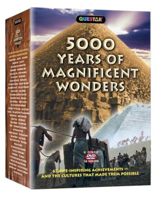 5000 Years of Magnificent Wonders - Deluxe Boxed Set - DVD.