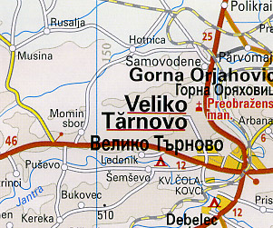 Bulgaria Road and Topographic Tourist Map.