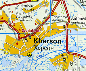 Crimea Road and Topographic Tourist Map.
