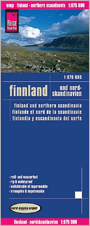 Finland Road and Topographic Tourist Map.