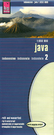 Java Road and Topographic Tourist Map.