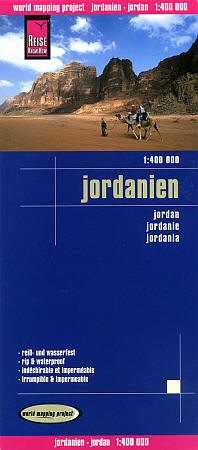 Jordan Road and Topographic Tourist Map.