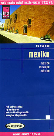 Mexico Road and Topographic Tourist Map.